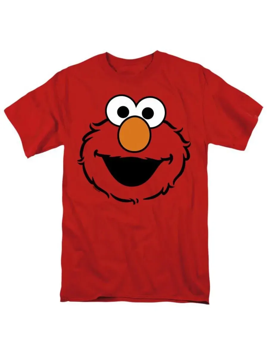 Футболка с принтом Elmo Full Face Sesame Street — изображение 1 из 3, красный
