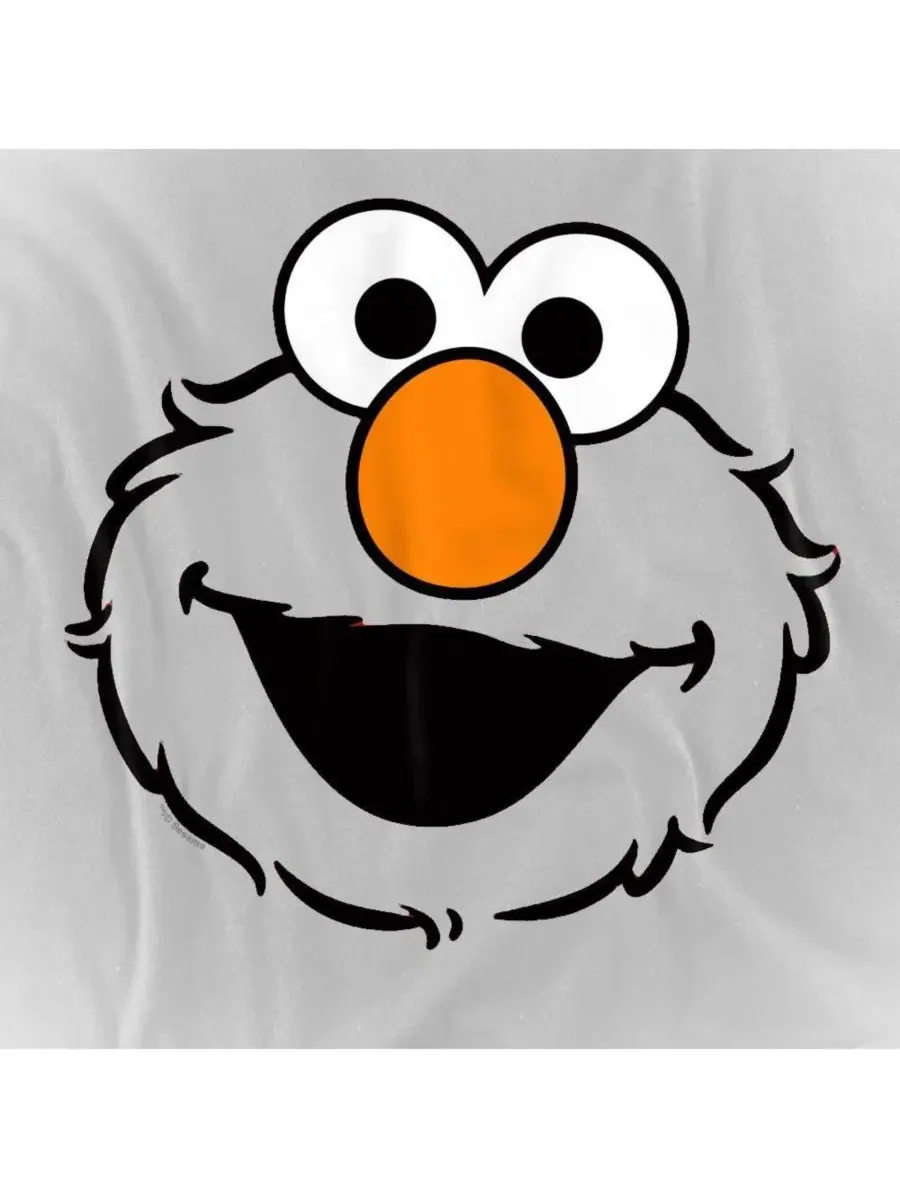 Футболка с принтом Elmo Full Face Sesame Street — изображение 3 из 3, красный