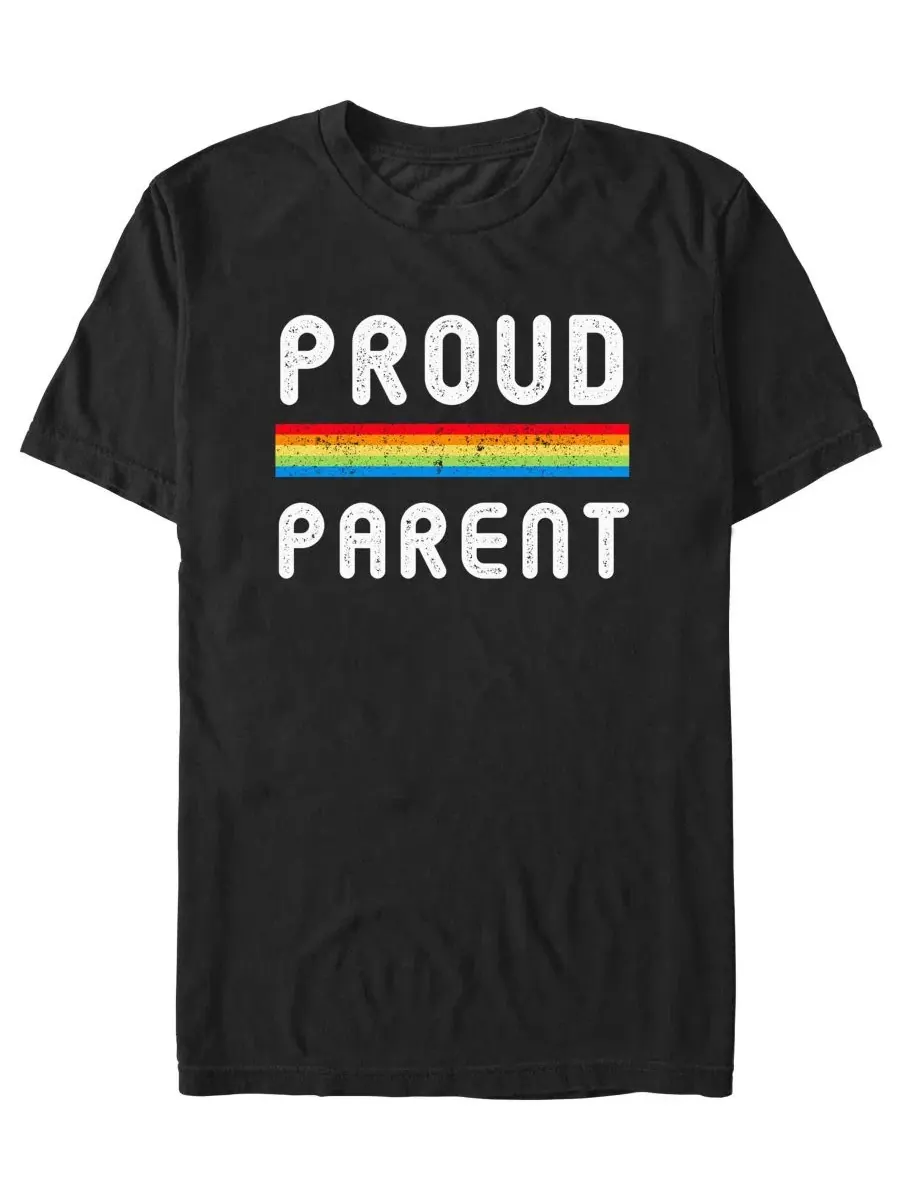 Футболка с принтом Proud Parent Design By Humans — изображение 1 из 3, черный