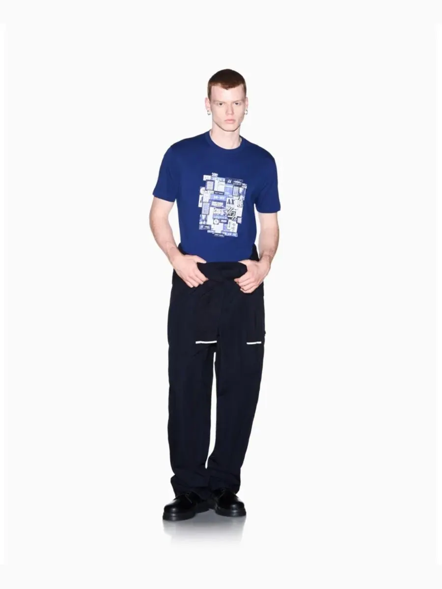 Футболка с принтом Collage Box A|X Armani Exchange — изображение 11 из 15, белый