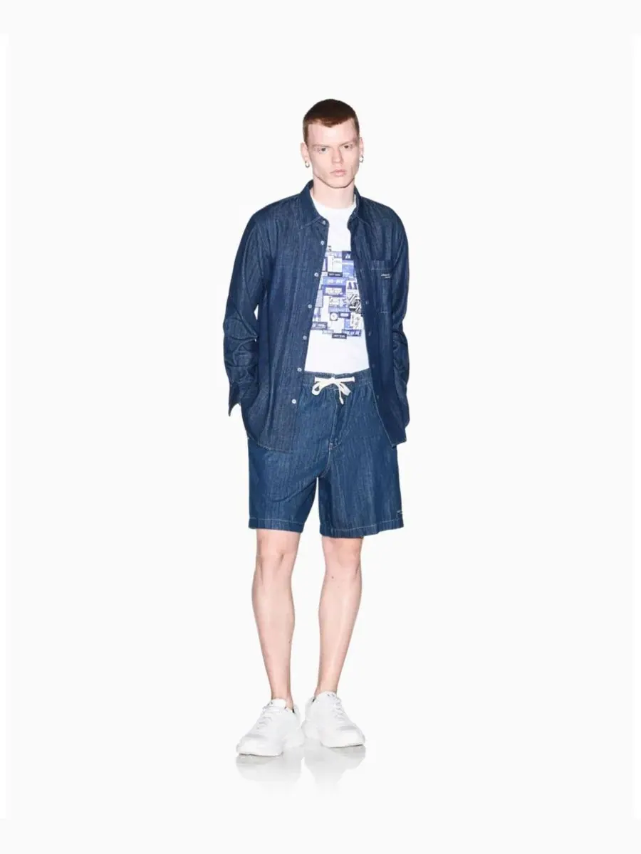 Футболка с принтом Collage Box A|X Armani Exchange — изображение 4 из 15, белый