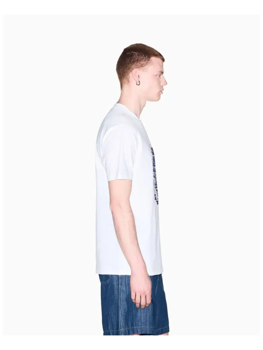 Футболка с принтом Collage Box A|X Armani Exchange — изображение 8 из 15, белый