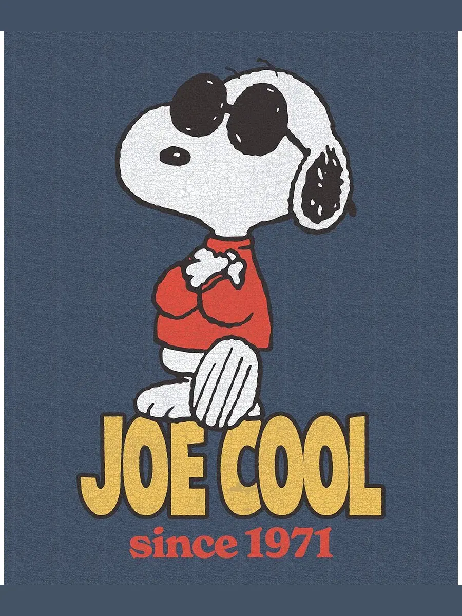 Худи с капюшоном и молнией, классического кроя, с принтом Snoopy Hybrid Apparel — изображение 3 из 4, темно-синий