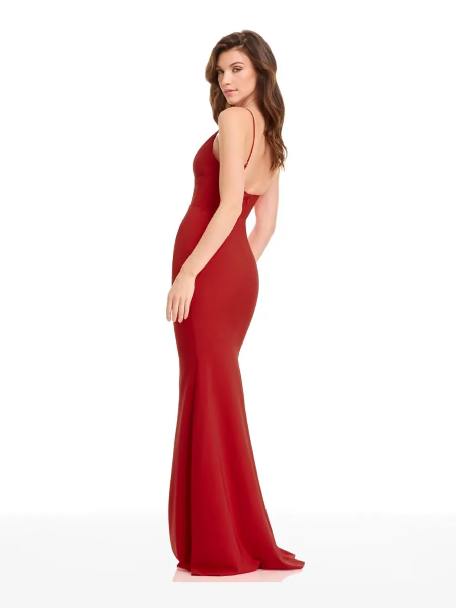 Женское платье Eliana с квадратным вырезом Dress the Population — изображение 3 из 5, красный