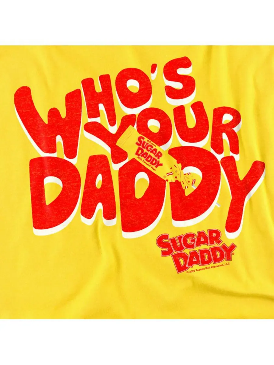 Мужская футболка Whos Your Daddy Tootsie Roll — изображение 3 из 4, желтый