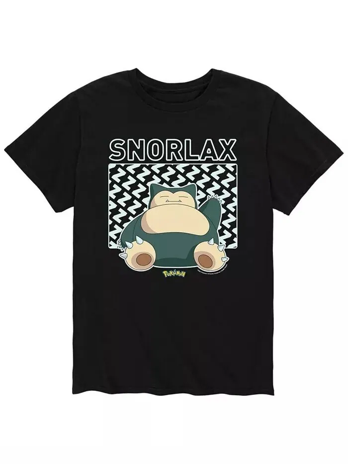 Мужская футболка Pokemon Snorlax AIRWAVES — изображение 1 из 2, черный
