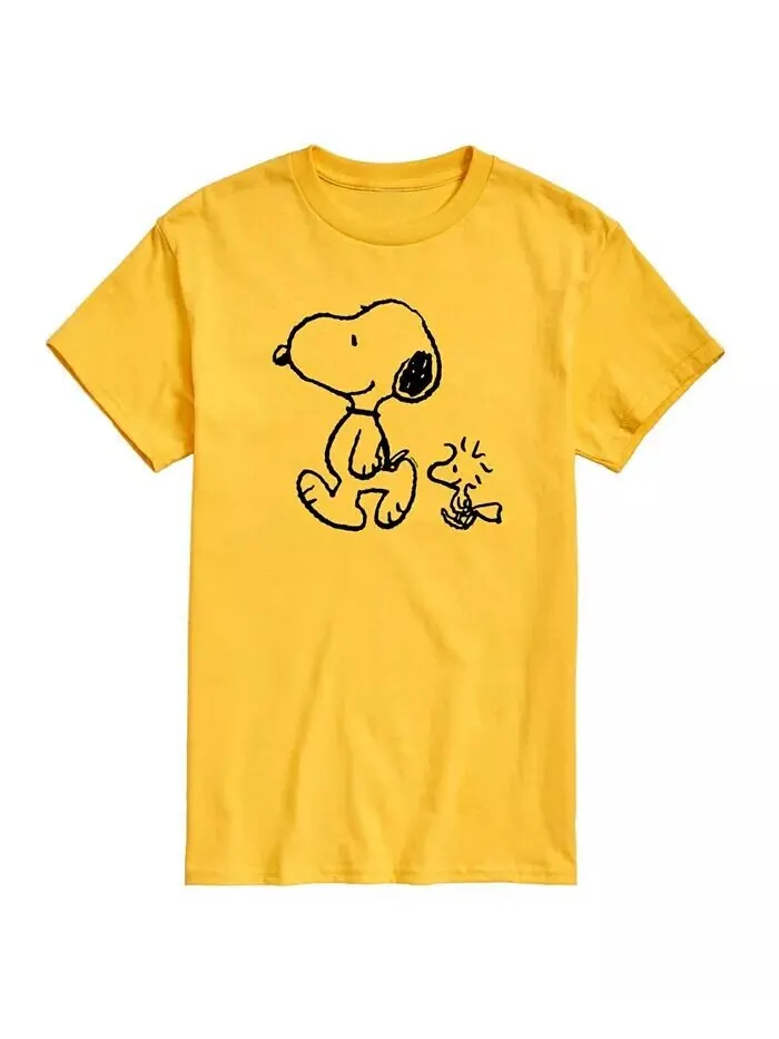 Мужская футболка Peanuts Snoopy Woodstock AIRWAVES — изображение 1 из 2, желтый
