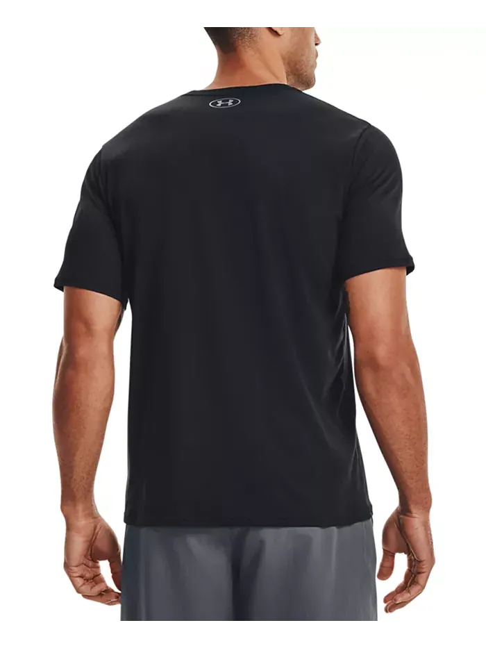 Мужская футболка с коротким рукавом и принтом на груди Sportstyle Under Armour — изображение 3 из 3, светлый/черный