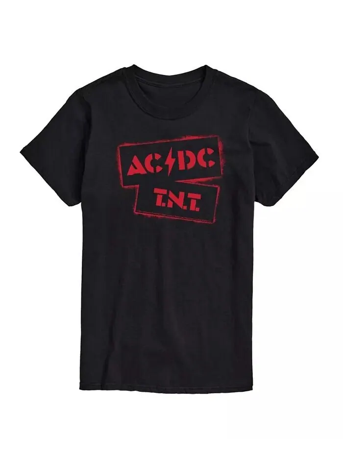 Мужская футболка с короткими рукавами Hybrid Apparel ACDC TNT Stencil AIRWAVES — изображение 1 из 3, черный