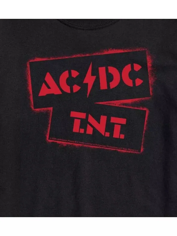 Мужская футболка с короткими рукавами Hybrid Apparel ACDC TNT Stencil AIRWAVES — изображение 2 из 3, черный