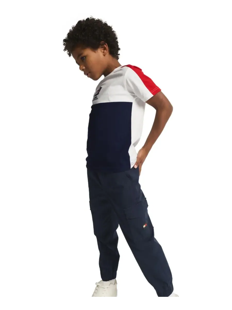Детские спортивные брюки-карго для мальчиков 2T-7 Tommy Hilfiger — изображение 2 из 8, темно-синий