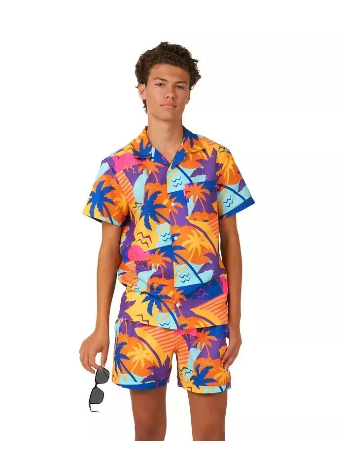 Комплект из 2 летних рубашек и шорт для Big Boys Opposuits — изображение 1 из 3, мульти