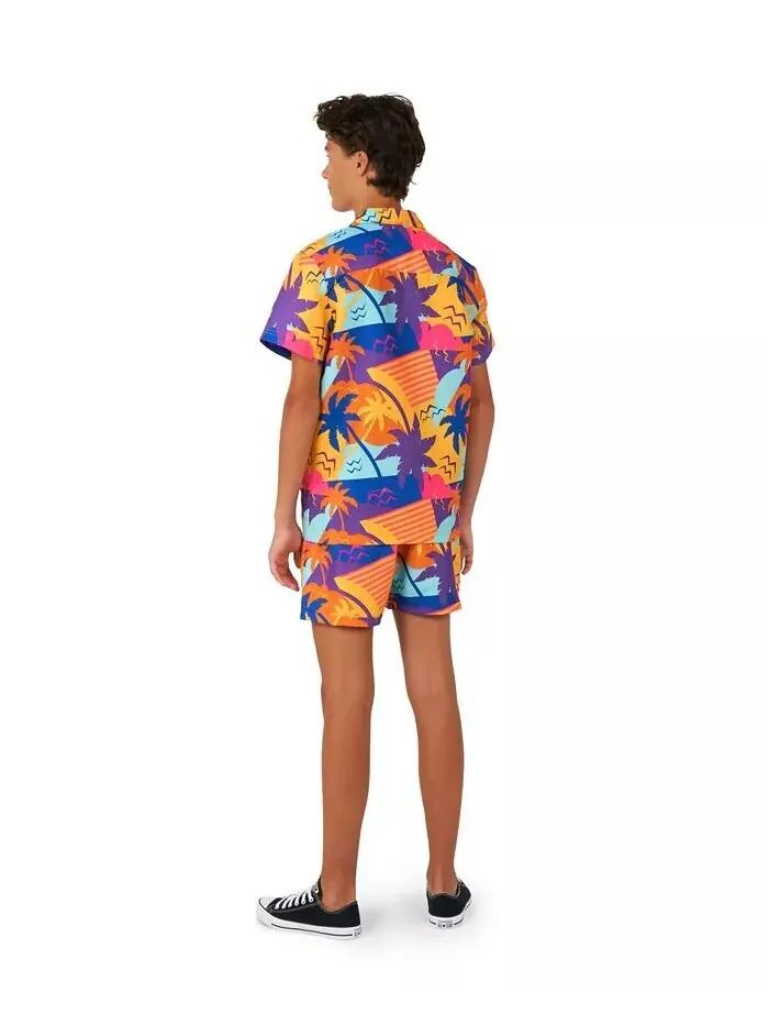Комплект из 2 летних рубашек и шорт для Big Boys Opposuits — изображение 3 из 3, мульти
