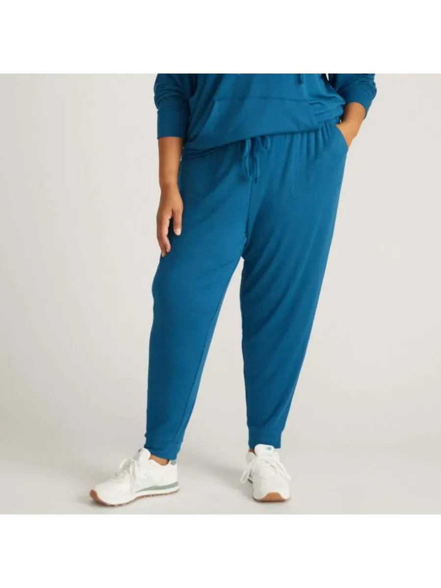 Спортивные брюки Signature больших размеров Universal Standard, синий teal — изображение 1 из 3