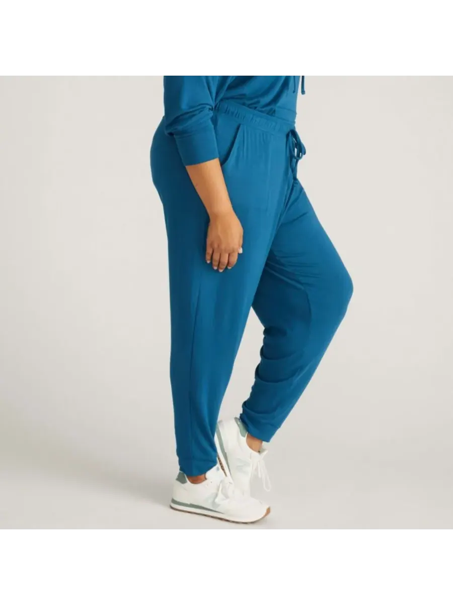 Спортивные брюки Signature больших размеров Universal Standard, синий teal — изображение 2 из 3