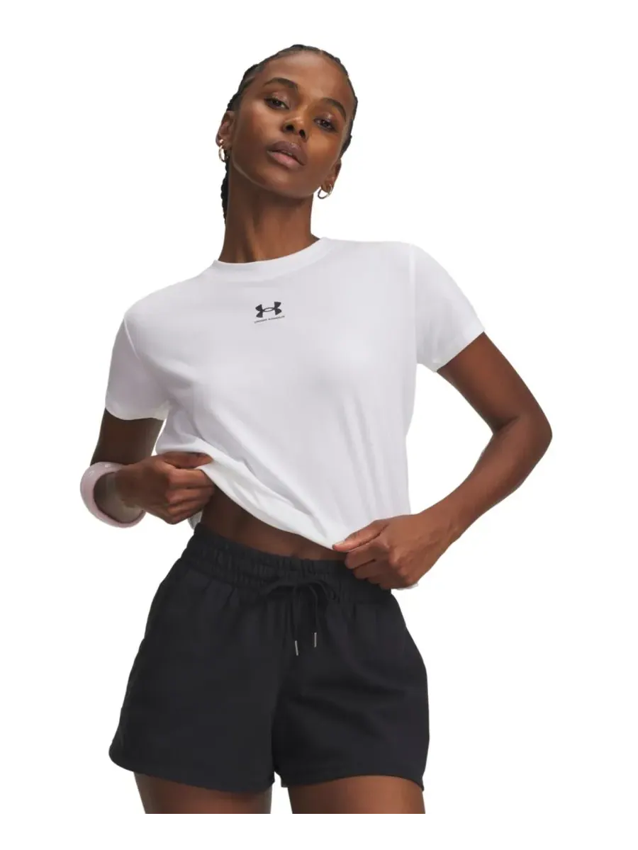 Женская футболка Rival Core с коротким рукавом и круглым вырезом Under Armour