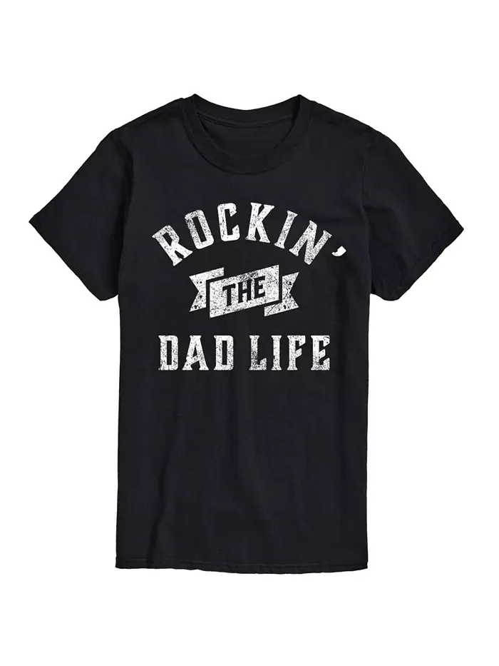Футболка мужская с коротким рукавом Hybrid Apparel Dad Life AIRWAVES — изображение 1 из 9, черный