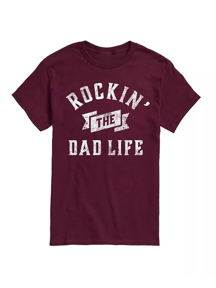 Мужская футболка с коротким рукавом Hybrid Apparel Dad Life AIRWAVES — изображение 1 из 8, коричневый