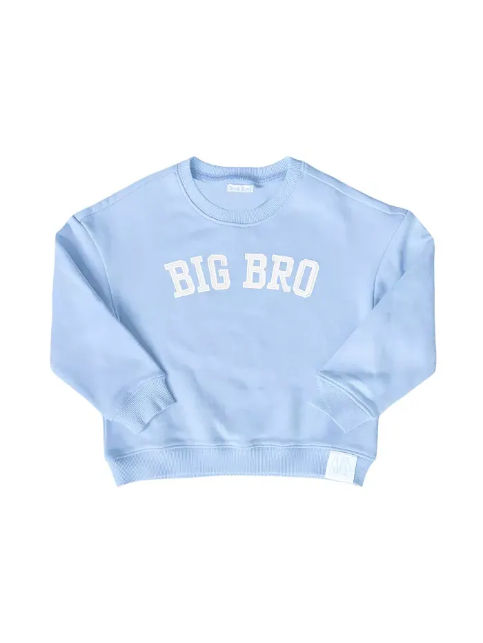 Мальчиковый хлопковый худи Big Bro Bits & Bows — изображение 1 из 2, синий