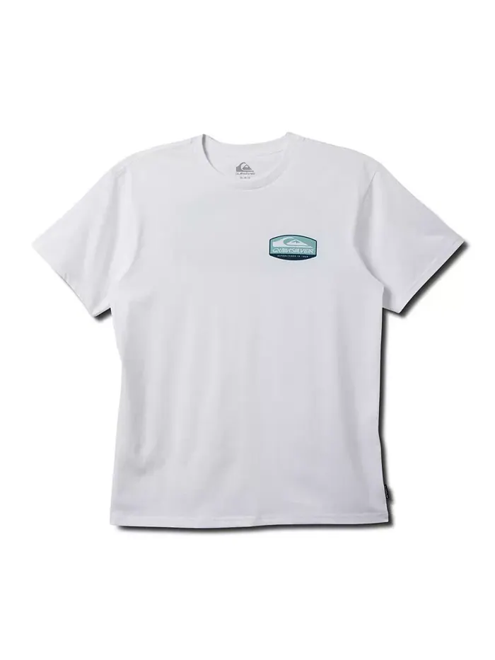 Мужская футболка Archway с коротким рукавом Quiksilver — изображение 3 из 3, темно-бирюзовый