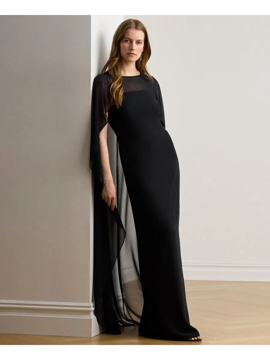 Платье-накидка из жоржетта Lauren Ralph Lauren