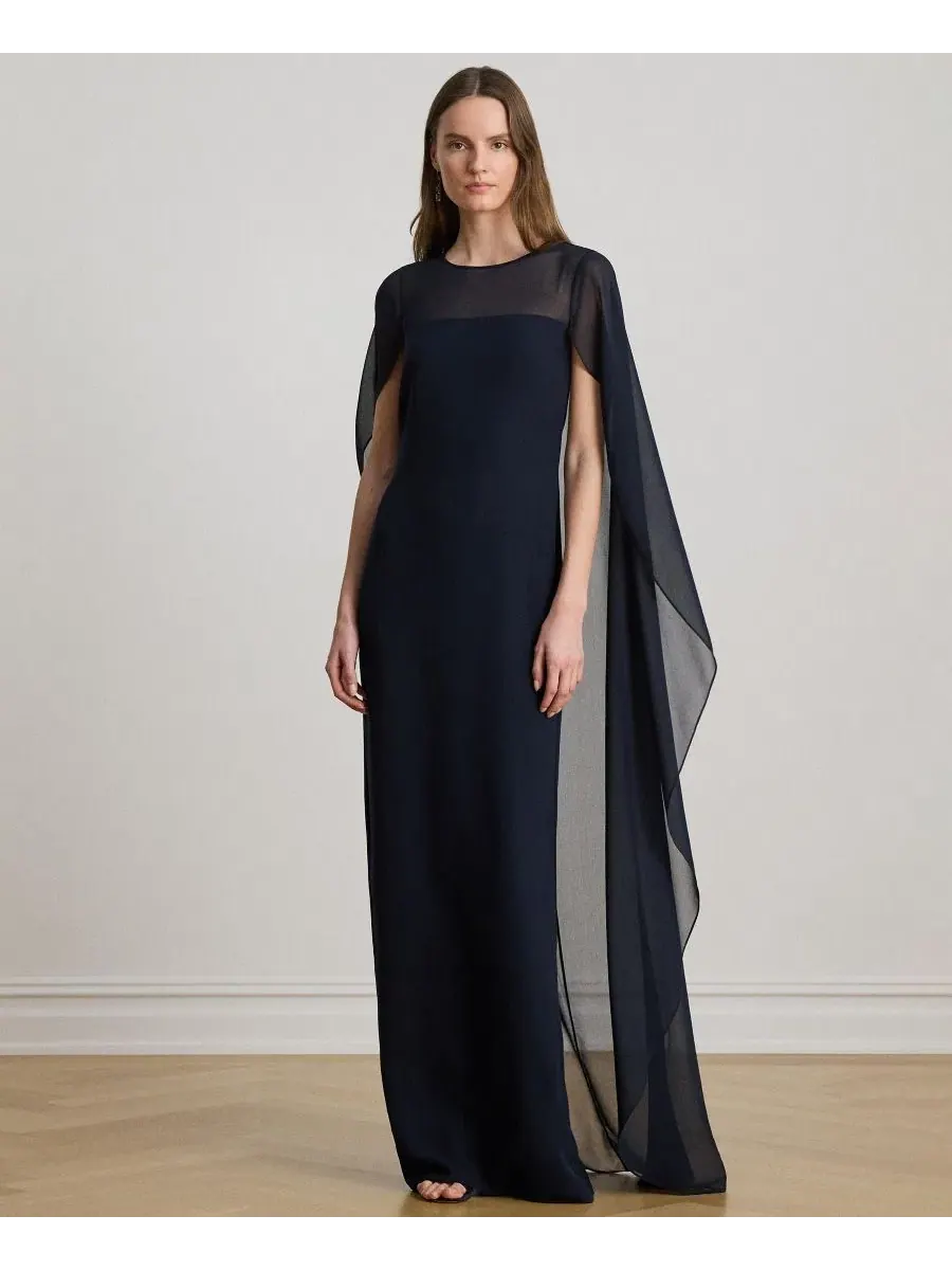 Платье-накидка из жоржетта Lauren Ralph Lauren