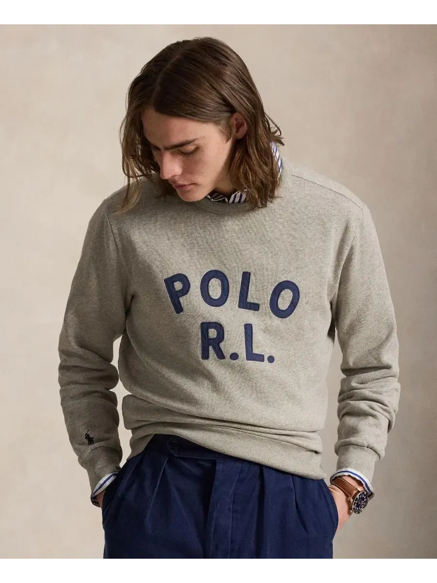 Мужская классическая толстовка с круглым вырезом Polo Ralph Lauren — изображение 1 из 5, стриженый
