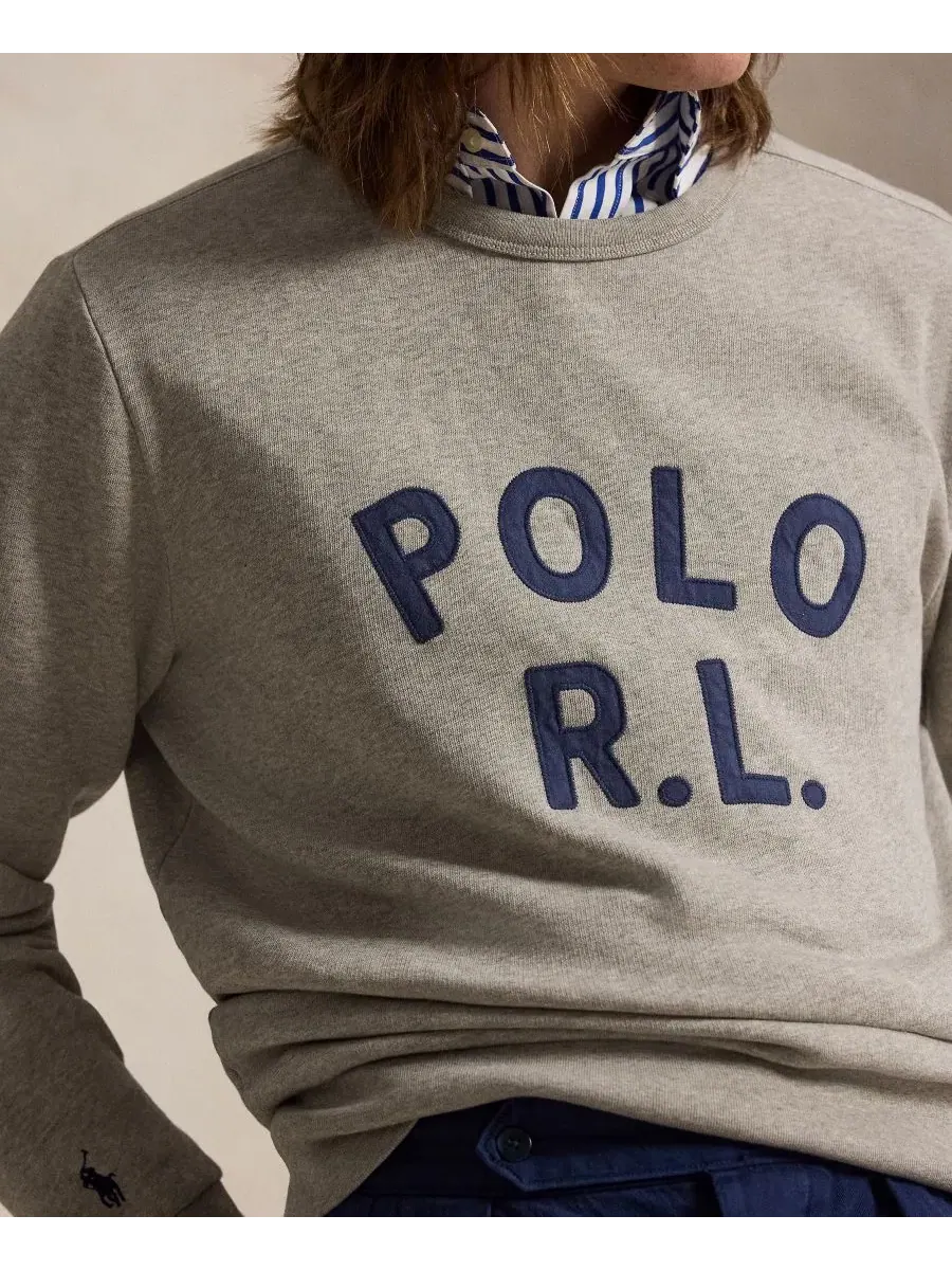 Мужская классическая толстовка с круглым вырезом Polo Ralph Lauren — изображение 3 из 5, стриженый