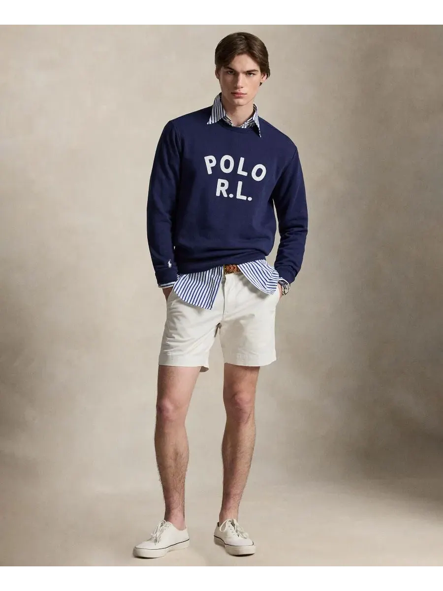 Мужская классическая толстовка с круглым вырезом Polo Ralph Lauren — изображение 2 из 6, темно-синий