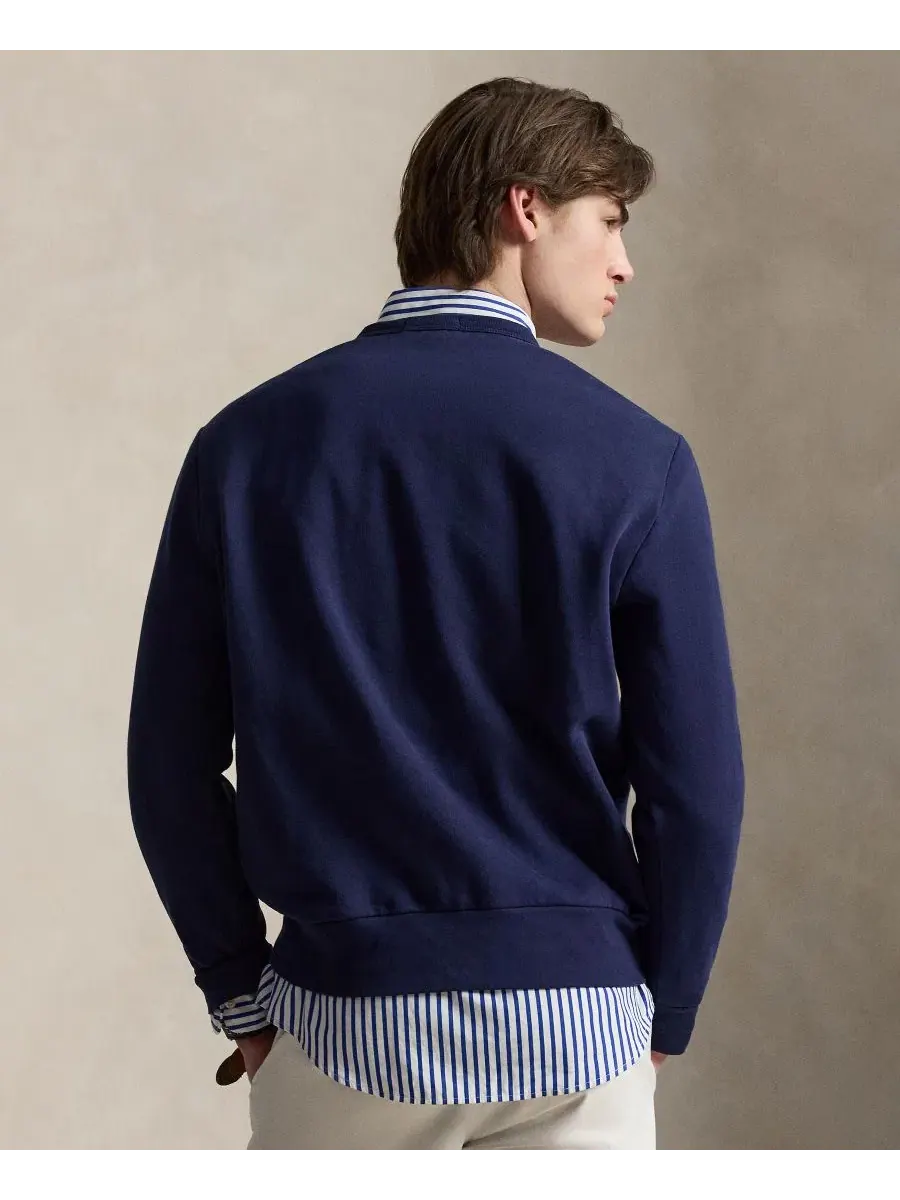 Мужская классическая толстовка с круглым вырезом Polo Ralph Lauren — изображение 4 из 6, темно-синий