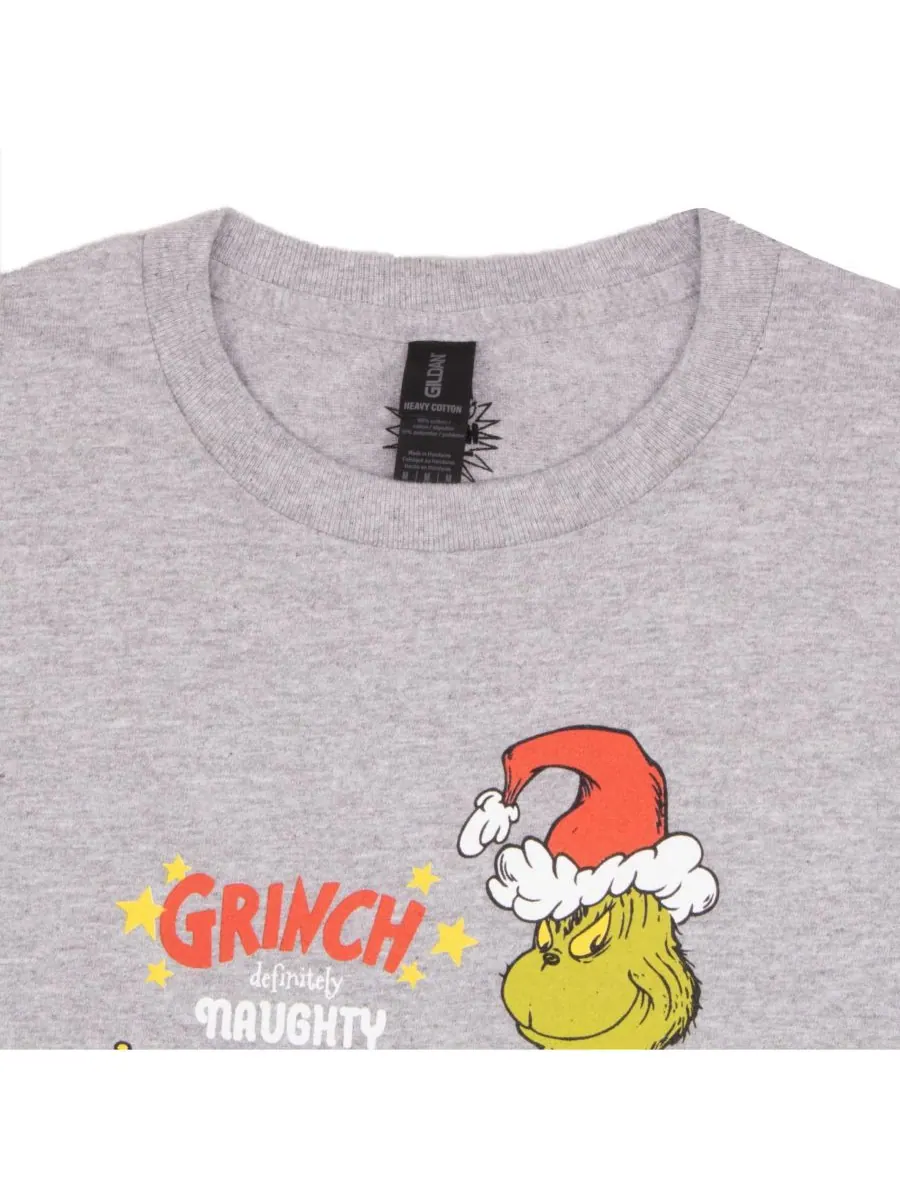 Детская рождественская футболка с длинным рукавом The Grinch — изображение 2 из 3, серый