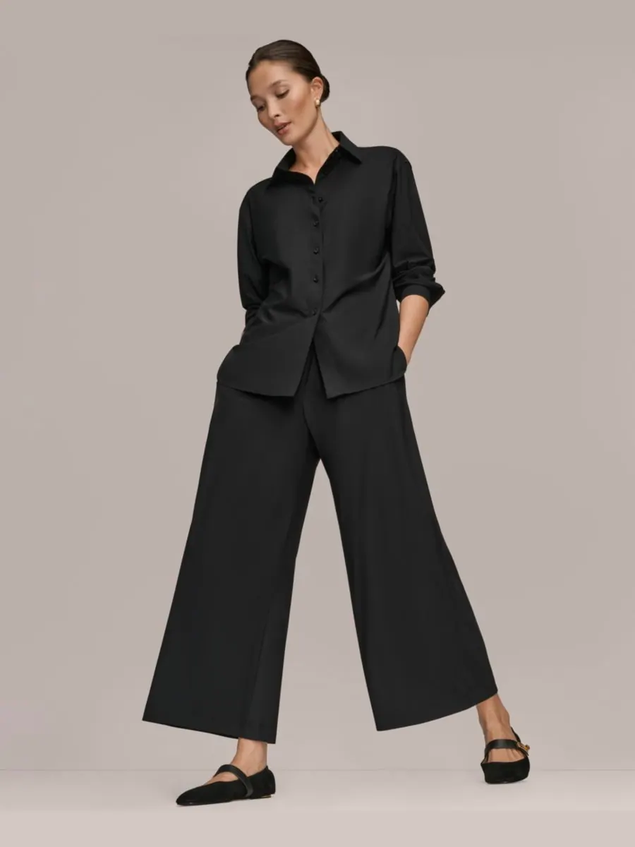 Женская рубашка на пуговицах Donna Karan Weekend — изображение 6 из 10, черный