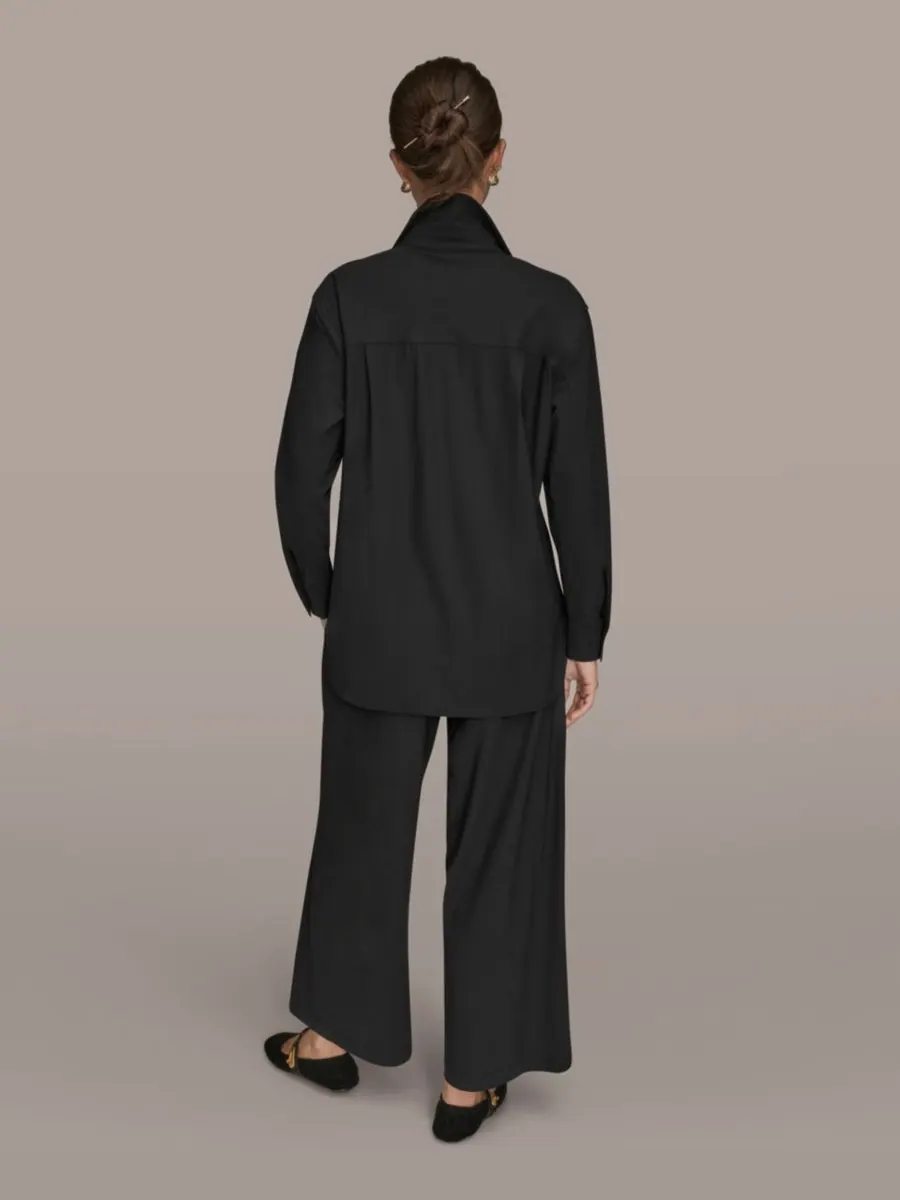 Женская рубашка на пуговицах Donna Karan Weekend — изображение 10 из 10, черный