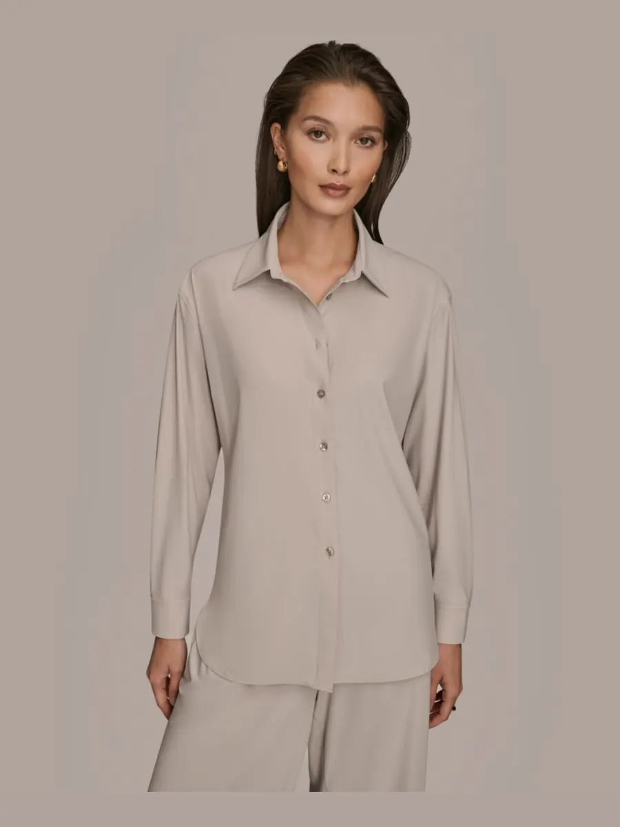 Женская рубашка на пуговицах Donna Karan Weekend — изображение 1 из 7, пар