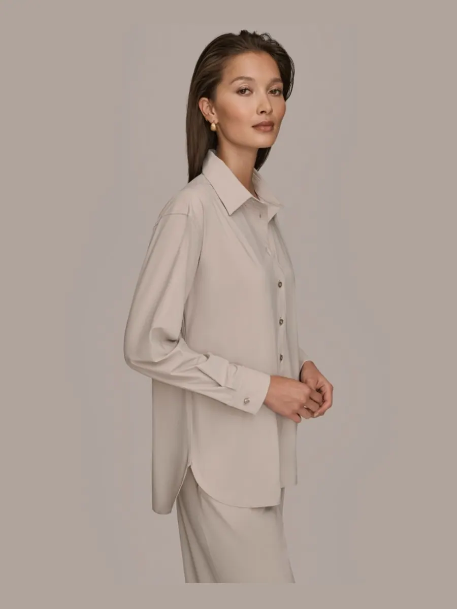 Женская рубашка на пуговицах Donna Karan Weekend — изображение 3 из 7, пар