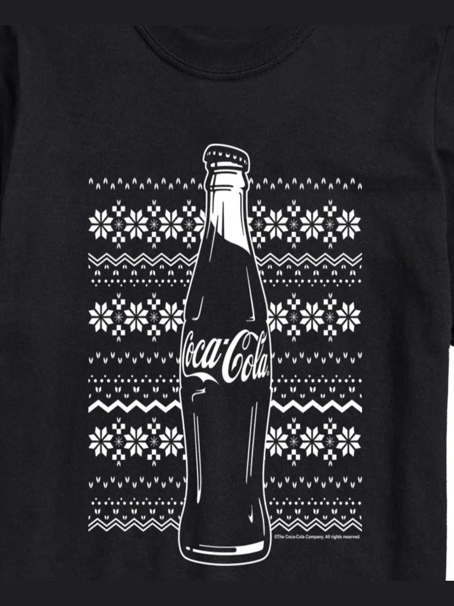 Мужская футболка с коротким рукавом и принтом Coca-Cola Holiday AIRWAVES — изображение 3 из 3, черный