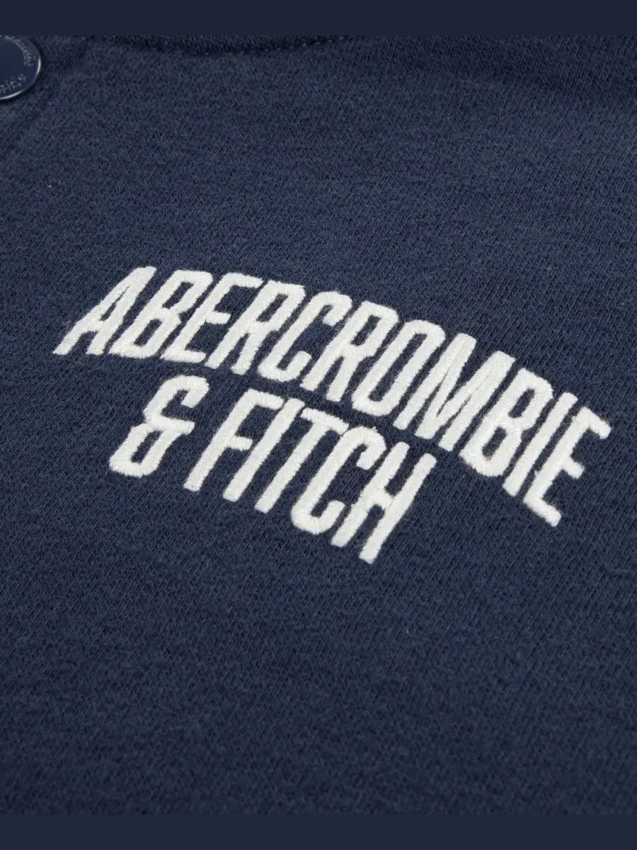 Детская куртка-бомбер из флиса с логотипом abercrombie kids — изображение 3 из 3, индиго