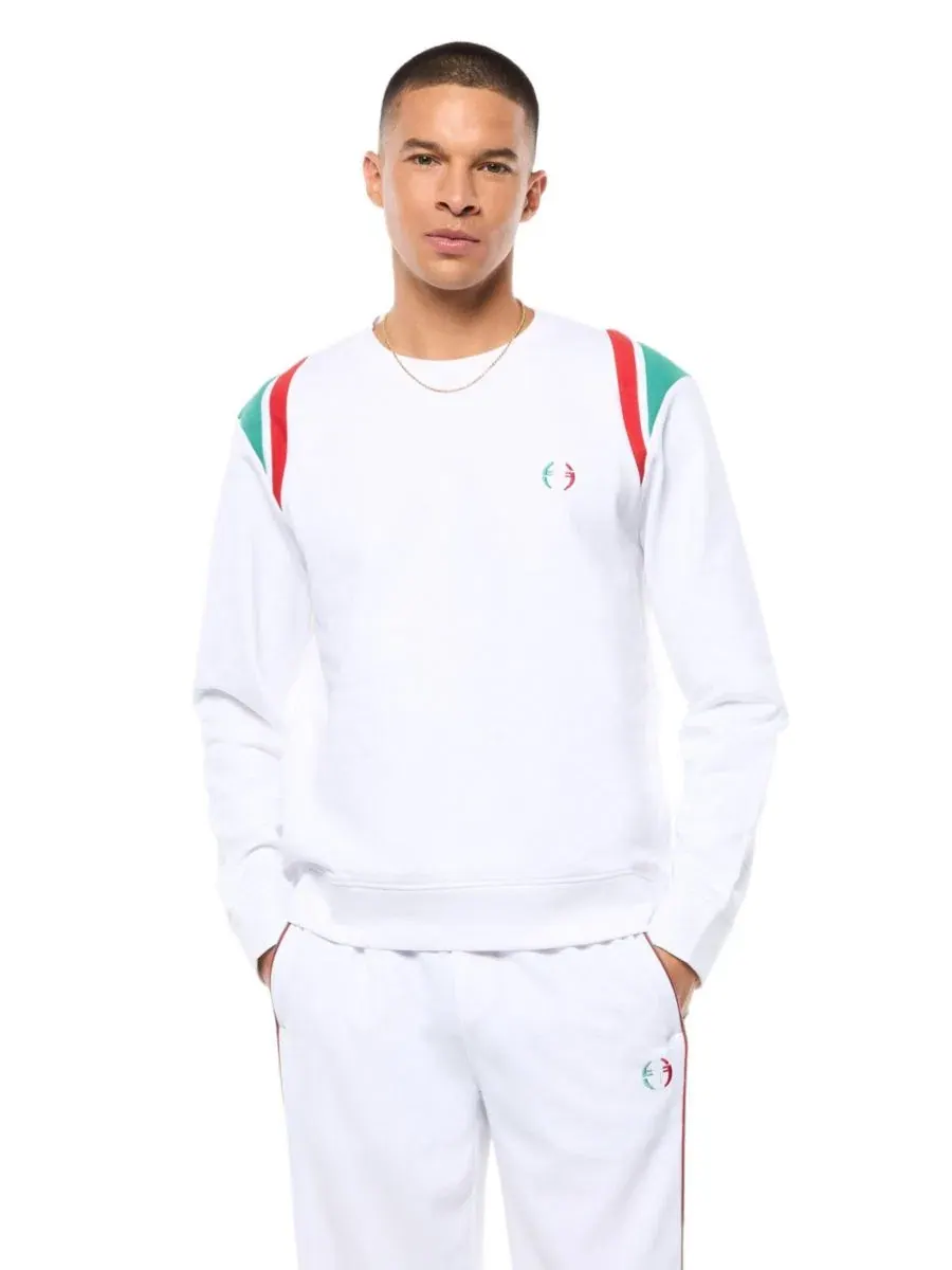 Мужской свитшот с логотипом ST Sergio Tacchini — изображение 1 из 5, белый