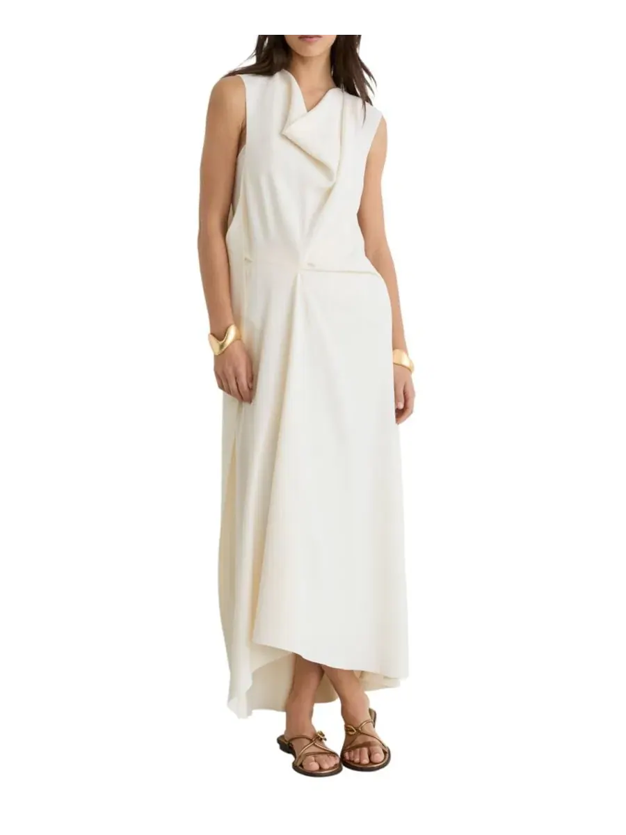 Платье миди Dorota Drape Detail REISS — изображение 1 из 5, белый