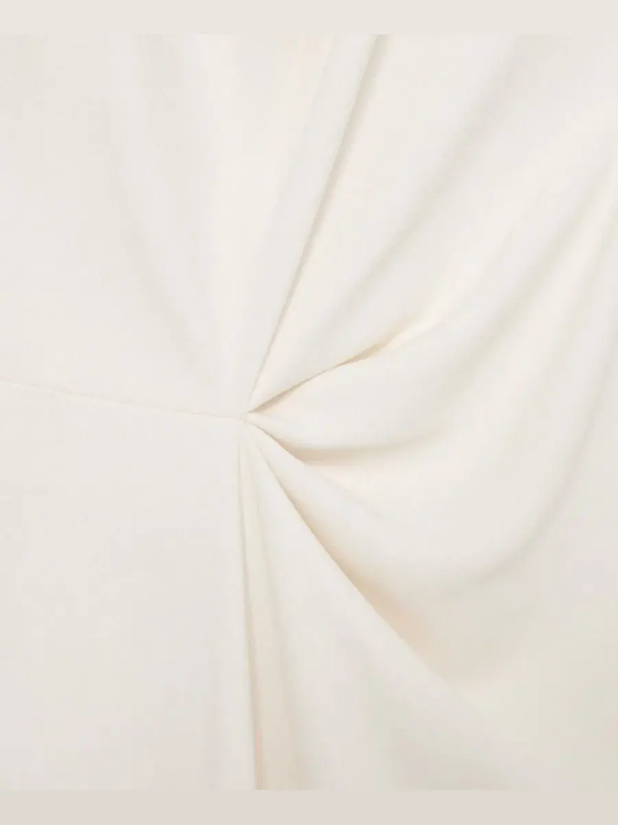 Платье миди Dorota Drape Detail REISS — изображение 4 из 5, белый