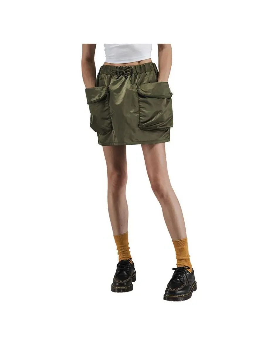 Женская нейлоновая мини-юбка Flight Alpha Industries — зеленый