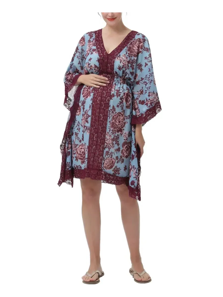 Платье-богема с принтом, модель Maternity Boho Dress kimi + kai — изображение 1 из 3, мульти
