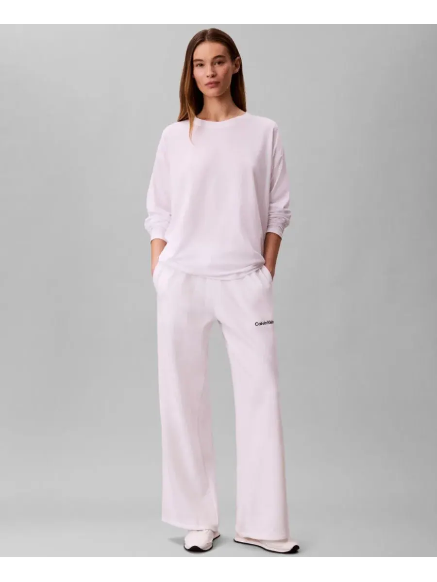 Женская классическая футболка с длинными рукавами Calvin Klein Performance — изображение 2 из 5, белый