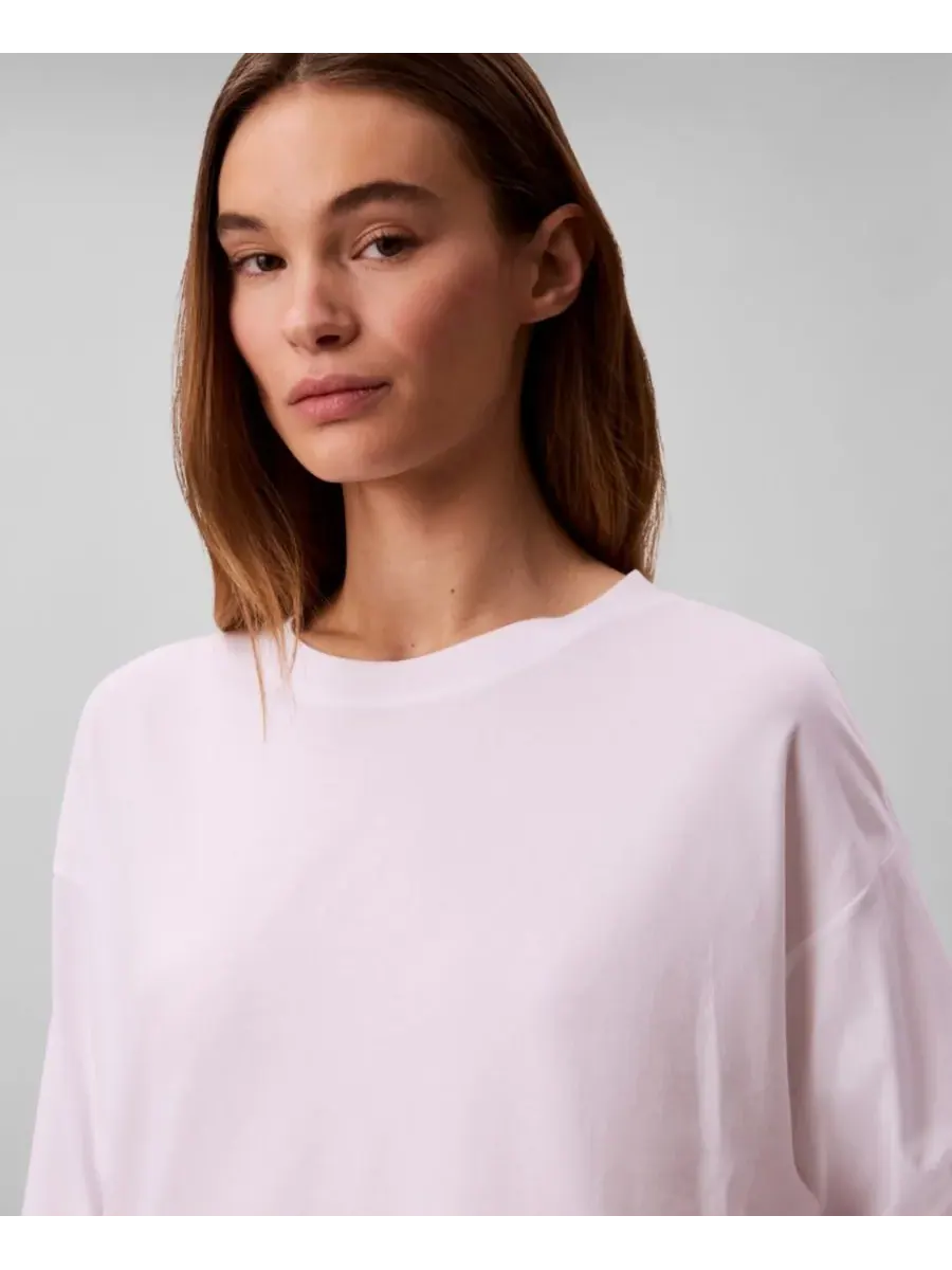 Женская классическая футболка с длинными рукавами Calvin Klein Performance — изображение 4 из 5, белый