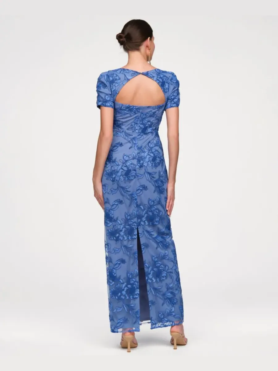 Женское платье Oriana с короткими рукавами JS Collections — изображение 5 из 7, синий