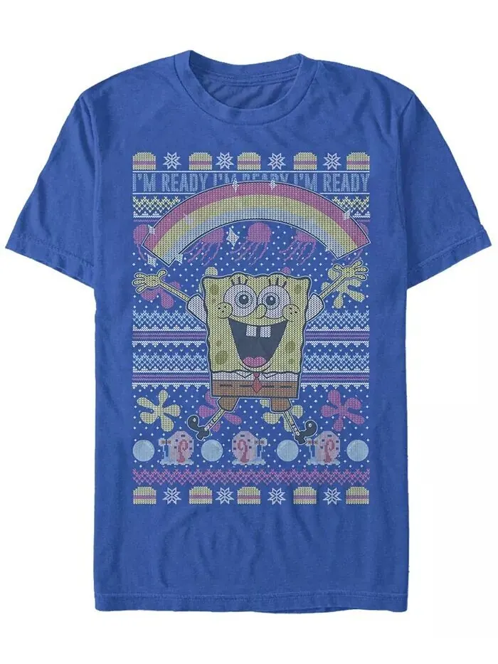 Мужская футболка с коротким рукавом SquarePants Sweater Crew Fifth Sun — изображение 1 из 1, королевский