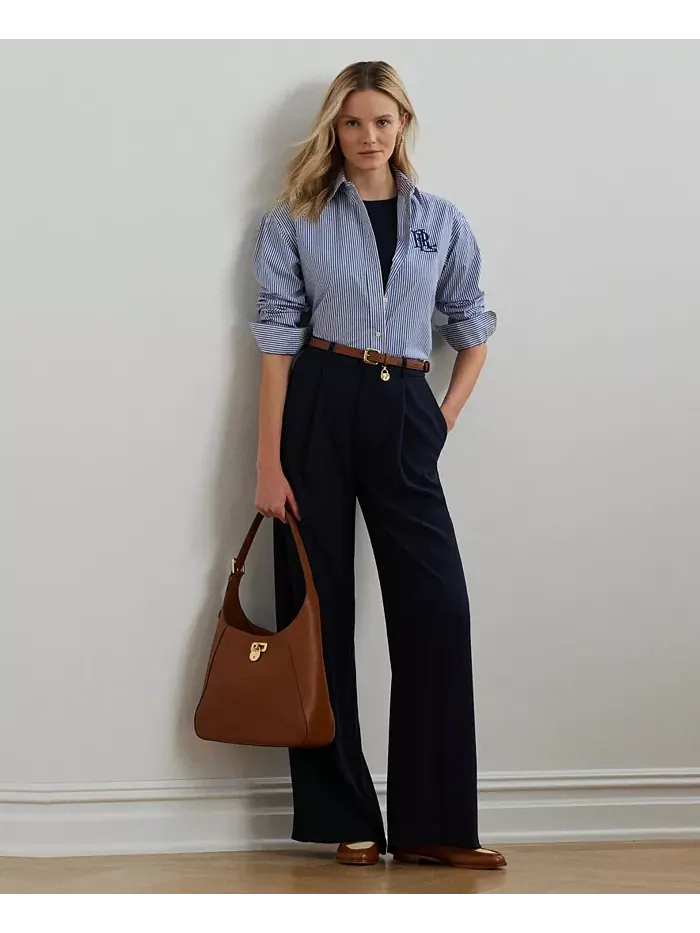 Футболка из стрейч-трикотажа, Regular & Petite Lauren Ralph Lauren — изображение 4 из 5, темно-синий