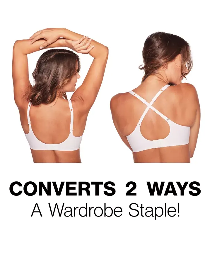 Бюстгальтер бесшовный утягивающий Comfort Revolution Wireless Smoothing Bra 3463 Bali — изображение 5 из 6, черный