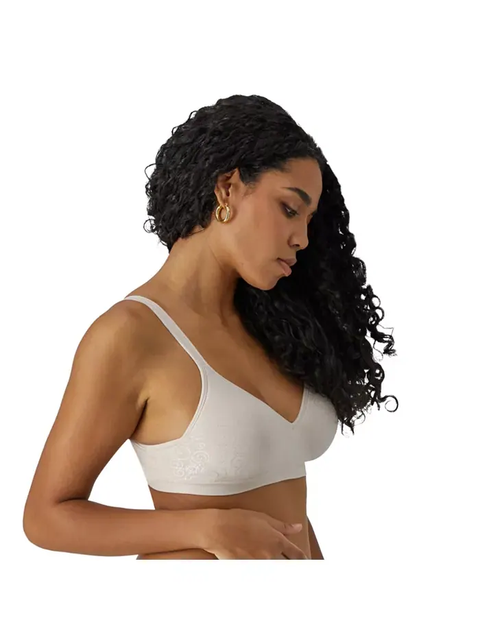 Бюстгальтер бесшовный утягивающий Comfort Revolution Wireless Smoothing Bra 3463 Bali — изображение 2 из 7, розовый