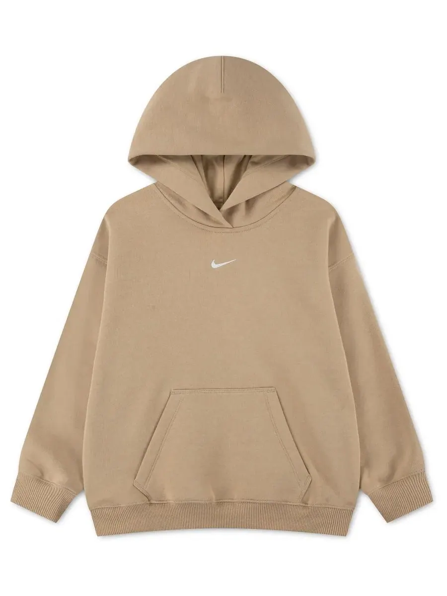 Худи оверсайз с капюшоном Nike Sportswear Studio Fleece — изображение 1 из 3, льняной